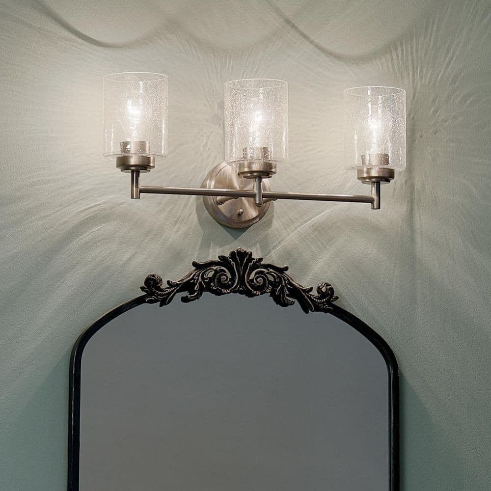 Kichler 45886 NI Winslow 21.5 in. 3-Light Brushed Nickel Contemporary Bathroom